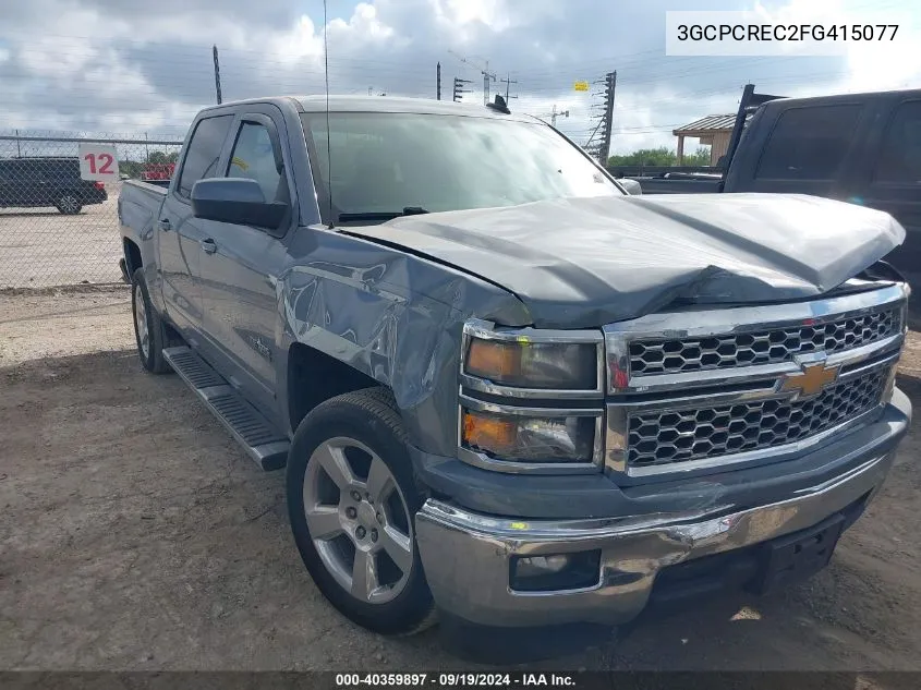 2015 Chevrolet Silverado 1500 1Lt VIN: 3GCPCREC2FG415077 Lot: 40359897