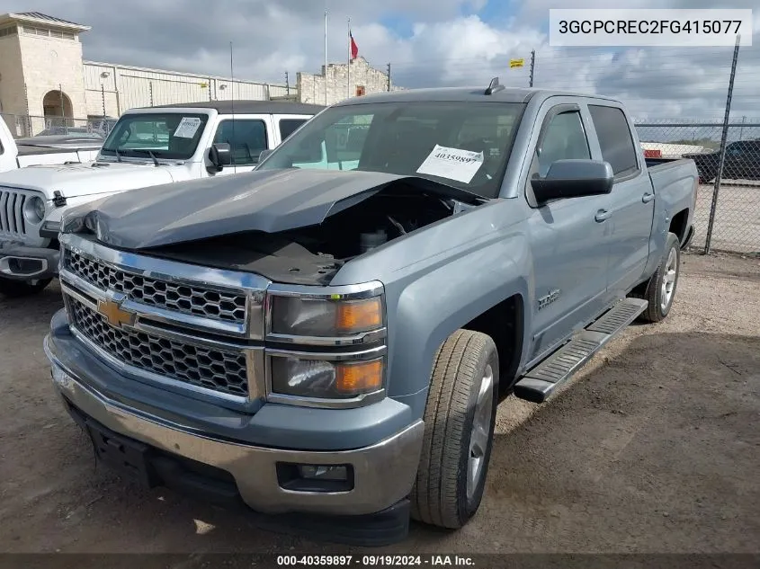 2015 Chevrolet Silverado 1500 1Lt VIN: 3GCPCREC2FG415077 Lot: 40359897