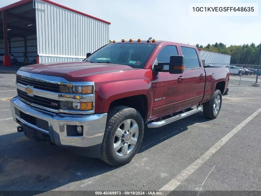 1GC1KVEG5FF648635 2015 Chevrolet Silverado 2500Hd Lt