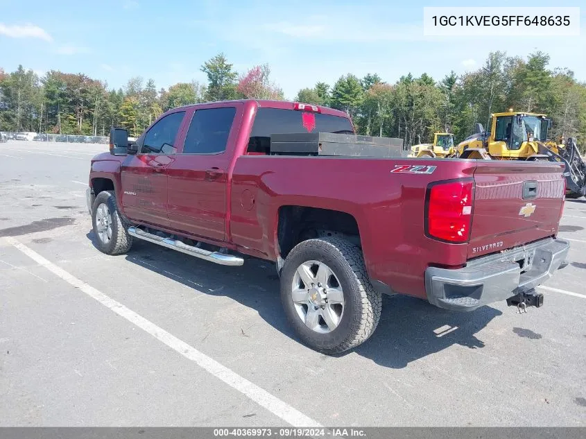 1GC1KVEG5FF648635 2015 Chevrolet Silverado 2500Hd Lt