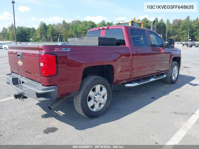 1GC1KVEG5FF648635 2015 Chevrolet Silverado 2500Hd Lt