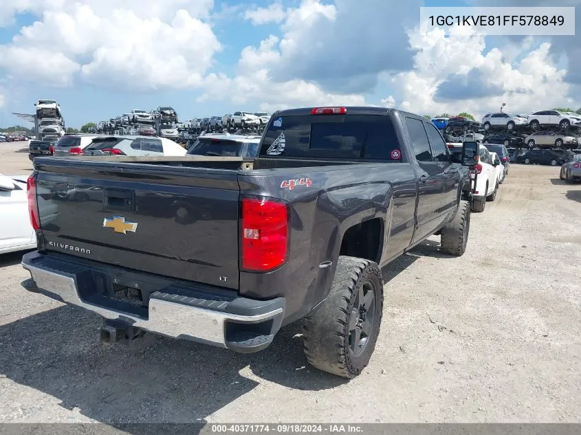 2015 Chevrolet Silverado 2500Hd Lt VIN: 1GC1KVE81FF578849 Lot: 40371774