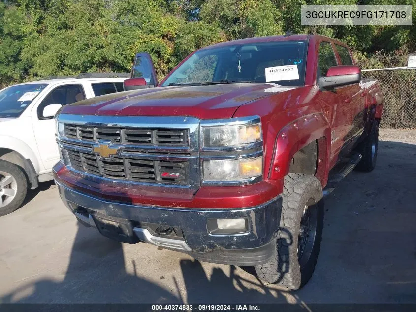 3GCUKREC9FG171708 2015 Chevrolet Silverado 1500 2Lt