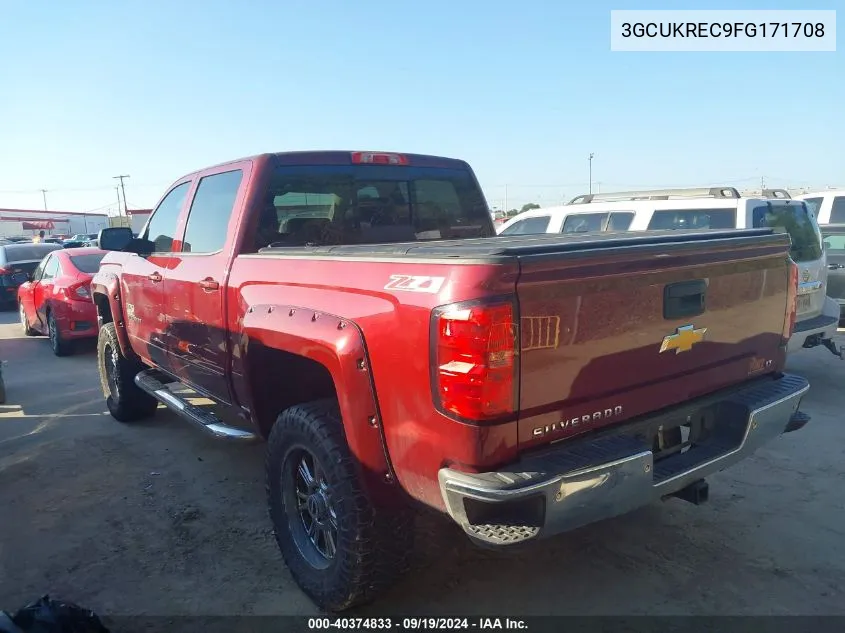 2015 Chevrolet Silverado 1500 2Lt VIN: 3GCUKREC9FG171708 Lot: 40374833