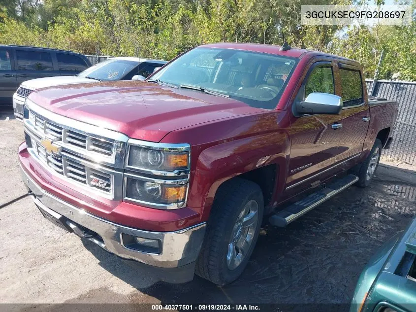 2015 Chevrolet Silverado 1500 2Lz VIN: 3GCUKSEC9FG208697 Lot: 40377501