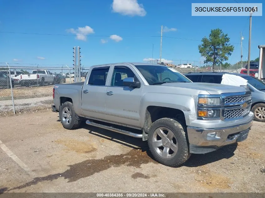 2015 Chevrolet Silverado 1500 1Lz VIN: 3GCUKSEC6FG510061 Lot: 40384385