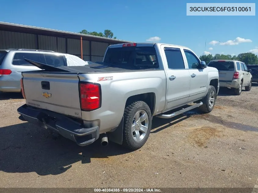 2015 Chevrolet Silverado 1500 1Lz VIN: 3GCUKSEC6FG510061 Lot: 40384385