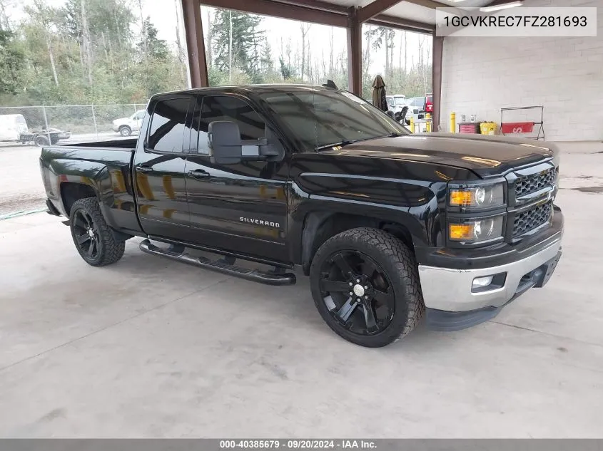 2015 Chevrolet Silverado 1500 1Lt/2Lt VIN: 1GCVKREC7FZ281693 Lot: 40385679