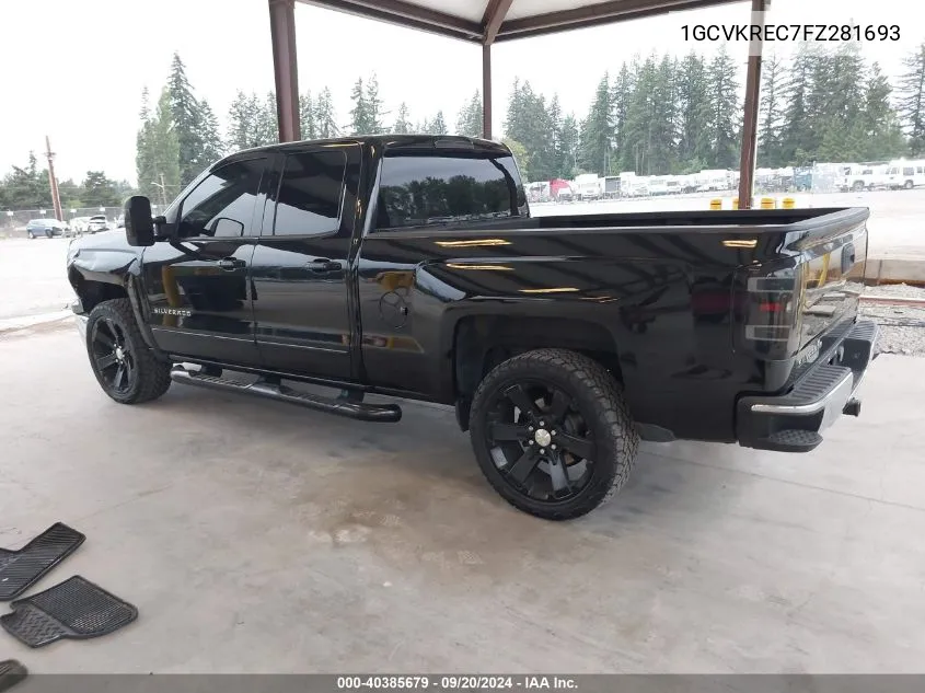 1GCVKREC7FZ281693 2015 Chevrolet Silverado 1500 1Lt/2Lt