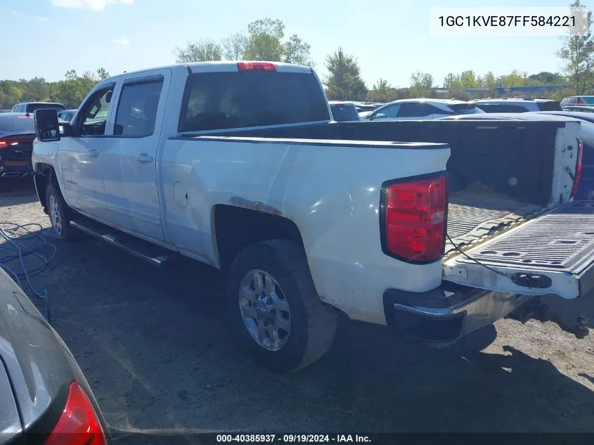 2015 Chevrolet Silverado 2500Hd Lt VIN: 1GC1KVE87FF584221 Lot: 40385937