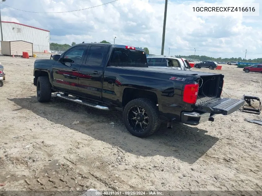 2015 Chevrolet Silverado 1500 2Lt VIN: 1GCRCRECXFZ416616 Lot: 40391351