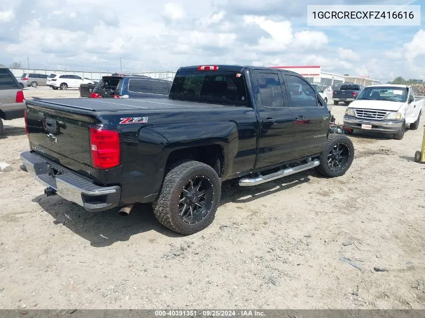 2015 Chevrolet Silverado 1500 2Lt VIN: 1GCRCRECXFZ416616 Lot: 40391351