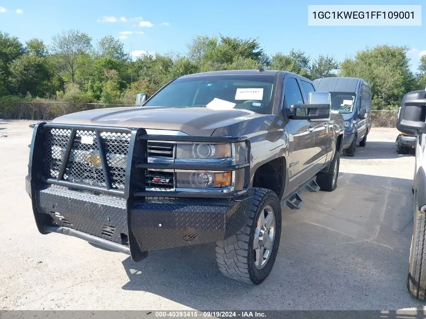 2015 Chevrolet Silverado 2500Hd Ltz VIN: 1GC1KWEG1FF109001 Lot: 40393415