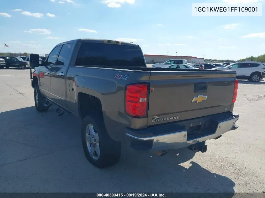 2015 Chevrolet Silverado 2500Hd Ltz VIN: 1GC1KWEG1FF109001 Lot: 40393415