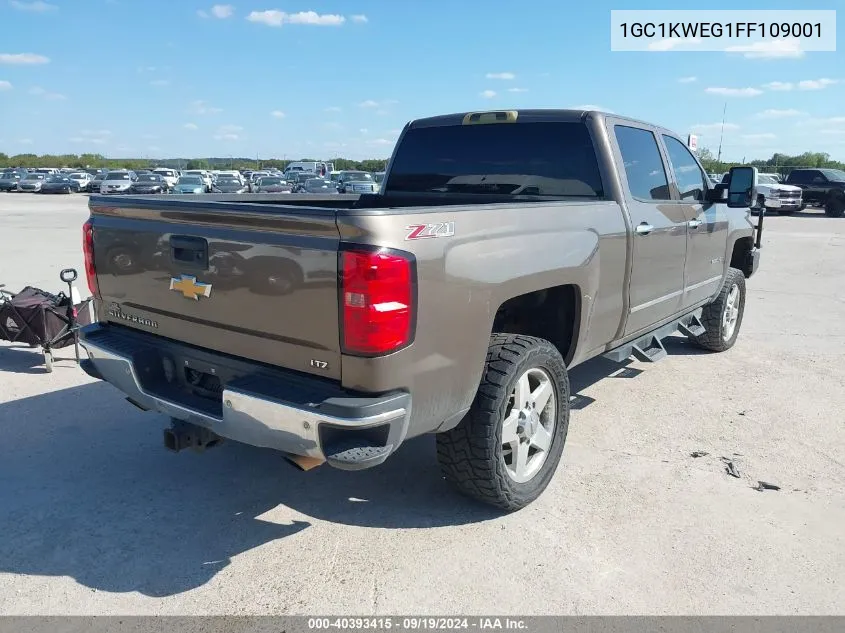 2015 Chevrolet Silverado 2500Hd Ltz VIN: 1GC1KWEG1FF109001 Lot: 40393415