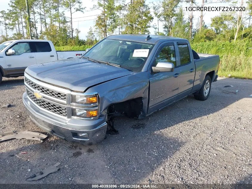 2015 Chevrolet Silverado 1500 1Lt VIN: 1GCRCRECXFZ267320 Lot: 40393896