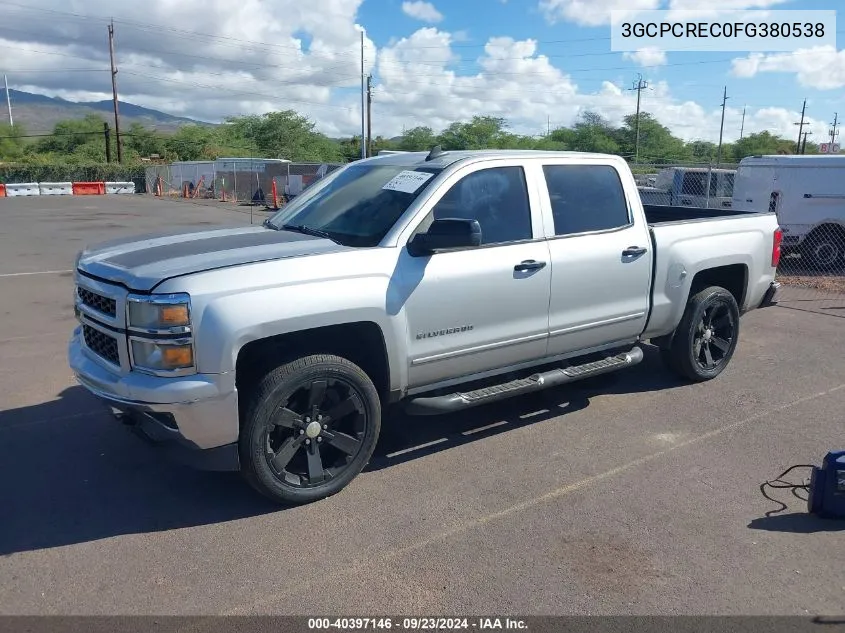 2015 Chevrolet Silverado 1500 1Lt VIN: 3GCPCREC0FG380538 Lot: 40397146