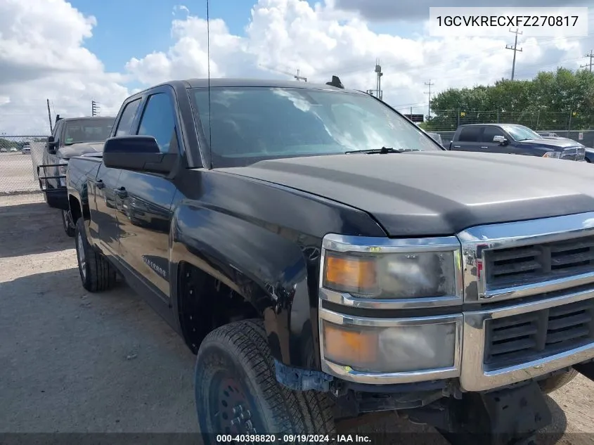 2015 Chevrolet Silverado 1500 2Lt VIN: 1GCVKRECXFZ270817 Lot: 40398820