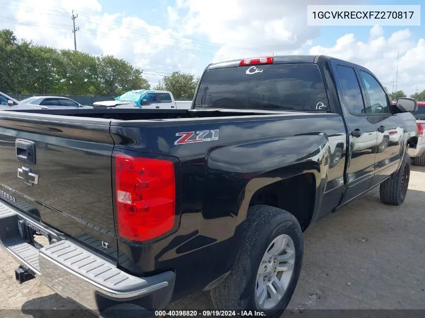 2015 Chevrolet Silverado 1500 2Lt VIN: 1GCVKRECXFZ270817 Lot: 40398820