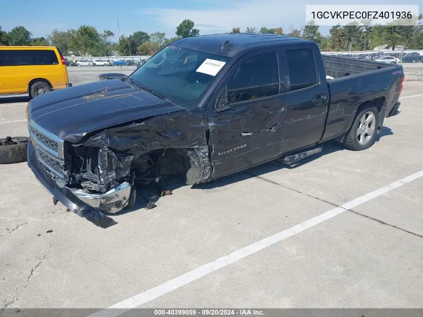 2015 Chevrolet Silverado 1500 Ls VIN: 1GCVKPEC0FZ401936 Lot: 40399059