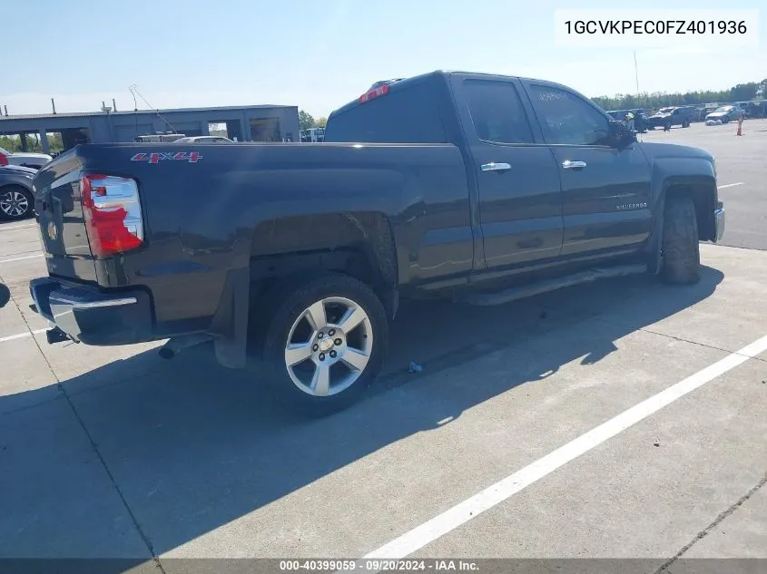 2015 Chevrolet Silverado 1500 Ls VIN: 1GCVKPEC0FZ401936 Lot: 40399059