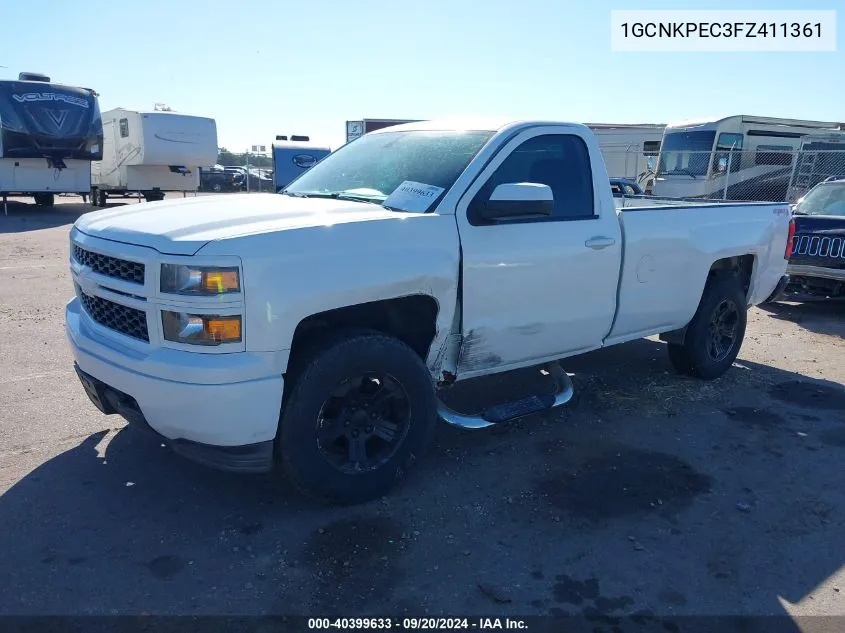 1GCNKPEC3FZ411361 2015 Chevrolet Silverado 1500 Wt