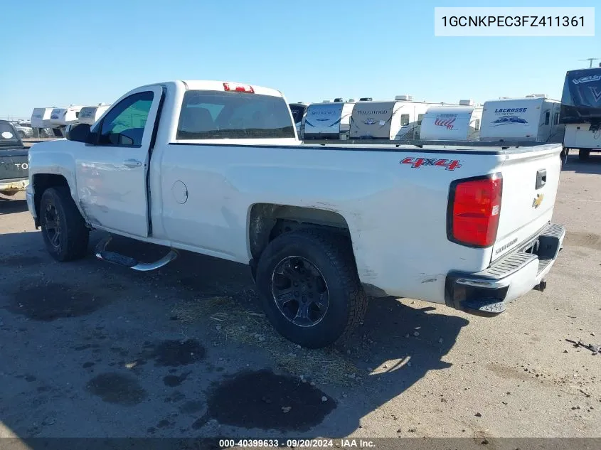 2015 Chevrolet Silverado 1500 Wt VIN: 1GCNKPEC3FZ411361 Lot: 40399633