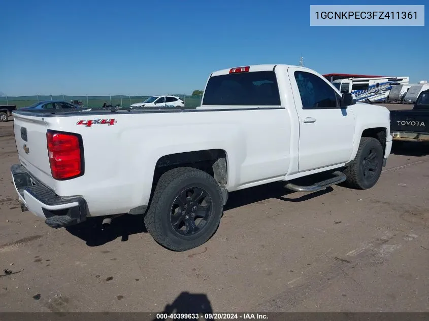 2015 Chevrolet Silverado 1500 Wt VIN: 1GCNKPEC3FZ411361 Lot: 40399633