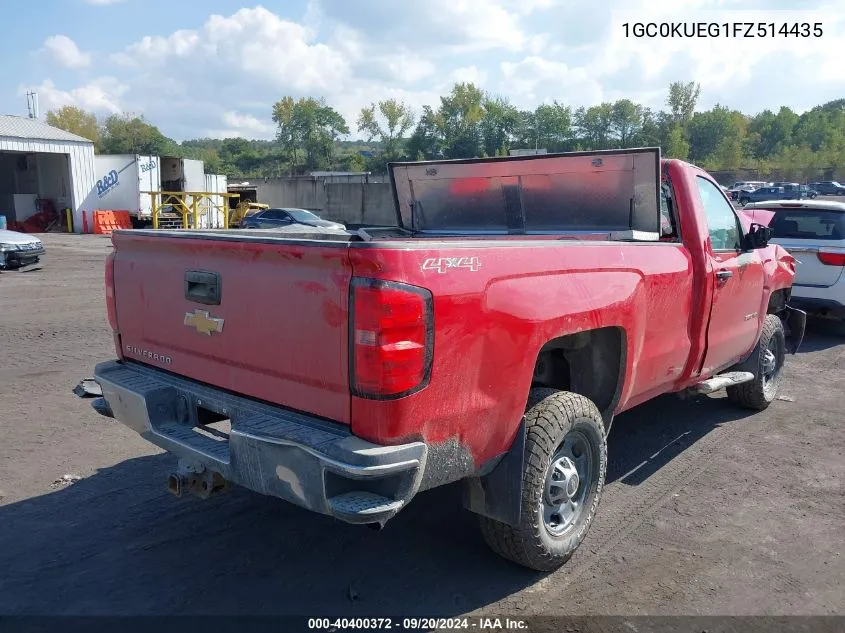 2015 Chevrolet Silverado 2500Hd Wt VIN: 1GC0KUEG1FZ514435 Lot: 40400372