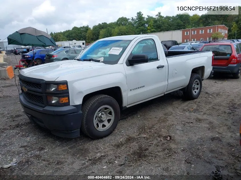 2015 Chevrolet Silverado 1500 Wt VIN: 1GCNCPEH6FZ190654 Lot: 40404682