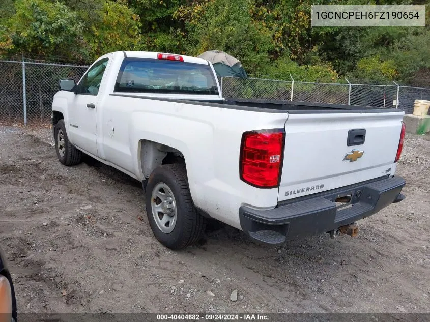 2015 Chevrolet Silverado 1500 Wt VIN: 1GCNCPEH6FZ190654 Lot: 40404682