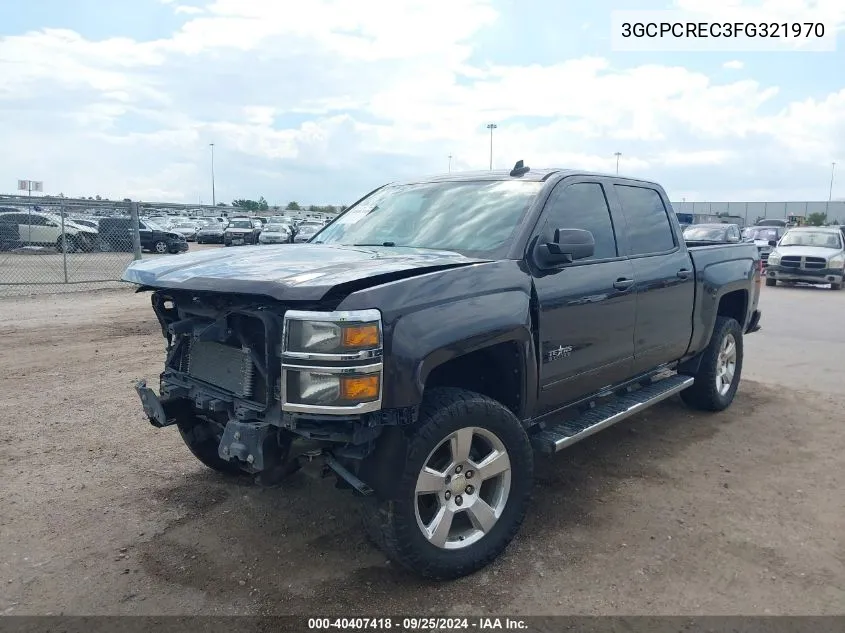 2015 Chevrolet Silverado 1500 1Lt VIN: 3GCPCREC3FG321970 Lot: 40407418