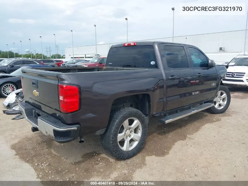 2015 Chevrolet Silverado 1500 1Lt VIN: 3GCPCREC3FG321970 Lot: 40407418