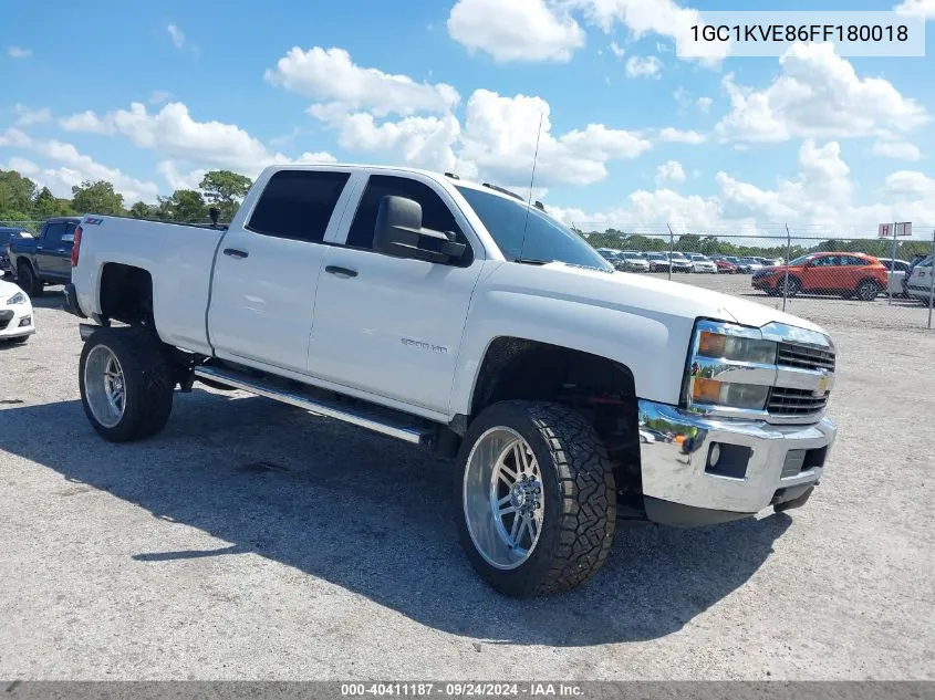 2015 Chevrolet Silverado 2500Hd Lt VIN: 1GC1KVE86FF180018 Lot: 40411187