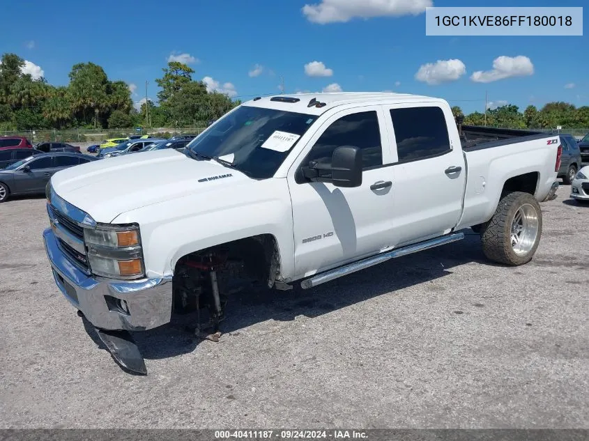 2015 Chevrolet Silverado 2500Hd Lt VIN: 1GC1KVE86FF180018 Lot: 40411187