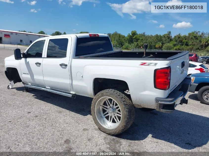 2015 Chevrolet Silverado 2500Hd Lt VIN: 1GC1KVE86FF180018 Lot: 40411187