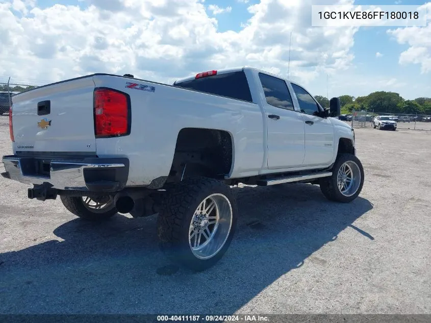 2015 Chevrolet Silverado 2500Hd Lt VIN: 1GC1KVE86FF180018 Lot: 40411187