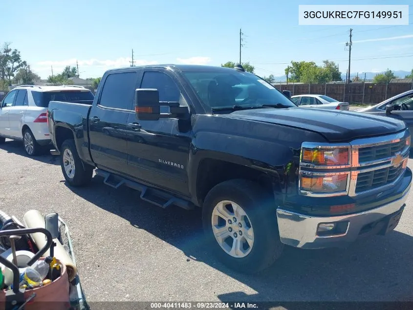 2015 Chevrolet Silverado 1500 1Lt VIN: 3GCUKREC7FG149951 Lot: 40411483