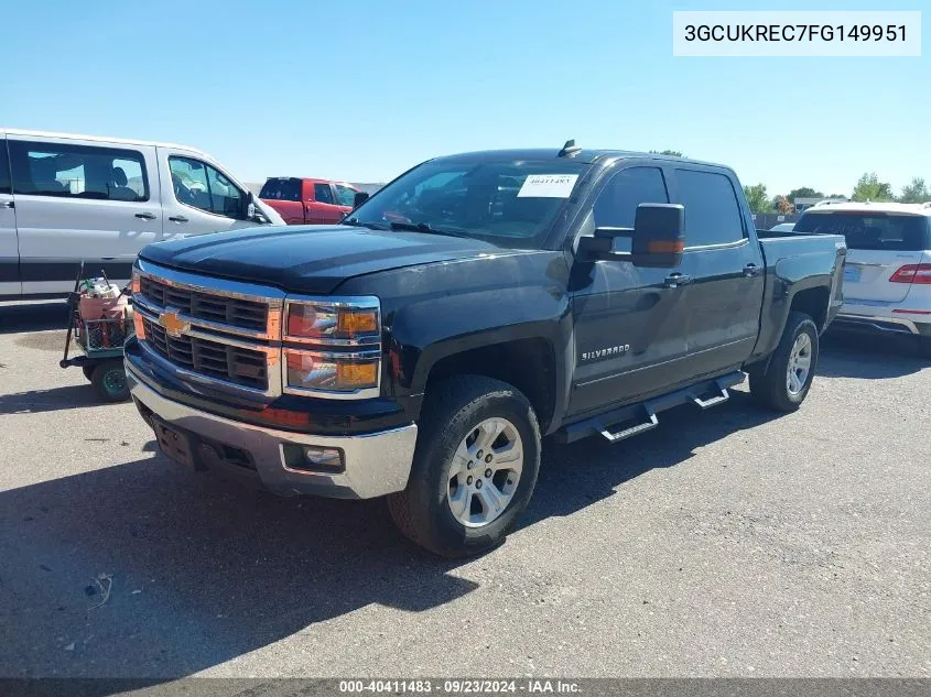 2015 Chevrolet Silverado 1500 1Lt VIN: 3GCUKREC7FG149951 Lot: 40411483