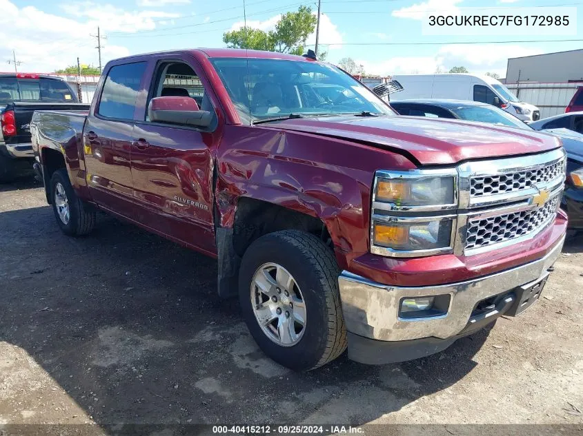 3GCUKREC7FG172985 2015 Chevrolet Silverado 1500 1Lt