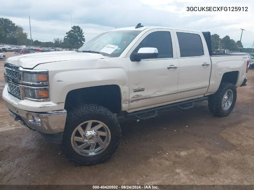 2015 Chevrolet Silverado K1500 Ltz VIN: 3GCUKSECXFG125912 Lot: 40420502