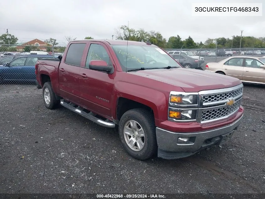 2015 Chevrolet Silverado 1500 1Lt VIN: 3GCUKREC1FG468343 Lot: 40422968