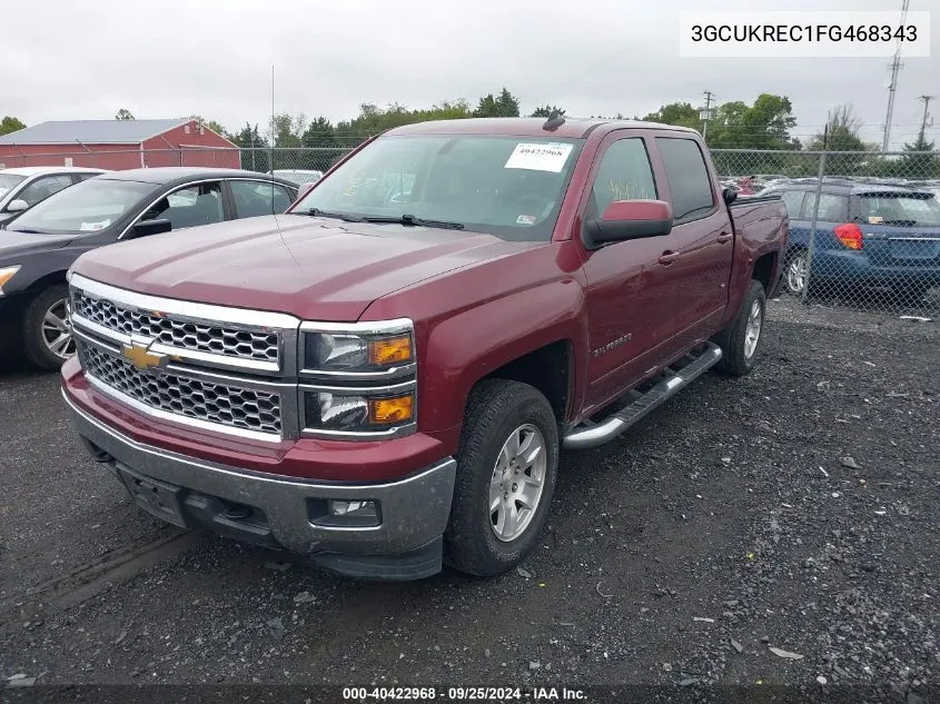 2015 Chevrolet Silverado 1500 1Lt VIN: 3GCUKREC1FG468343 Lot: 40422968