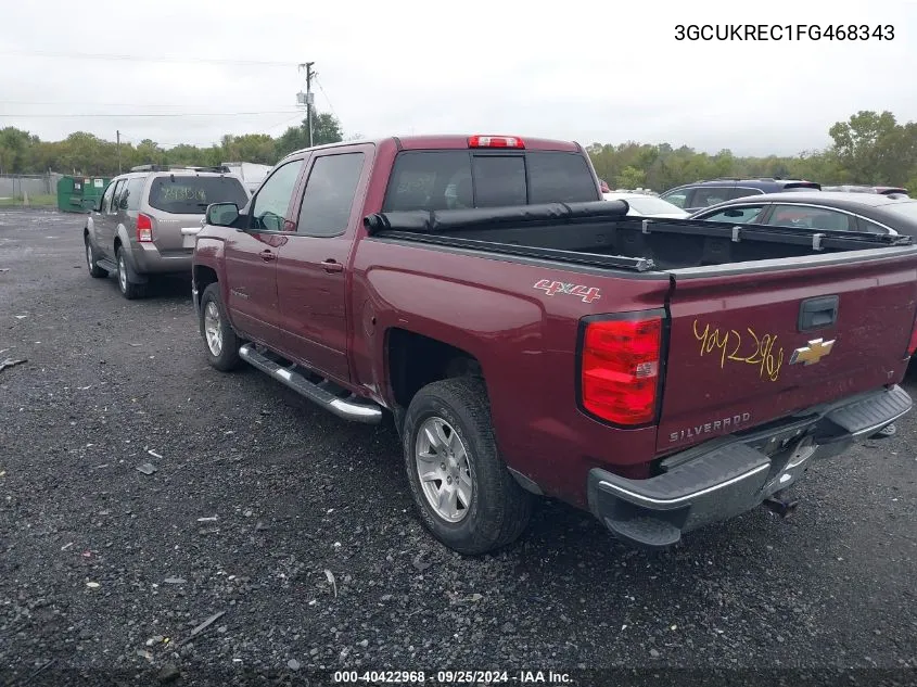 2015 Chevrolet Silverado 1500 1Lt VIN: 3GCUKREC1FG468343 Lot: 40422968