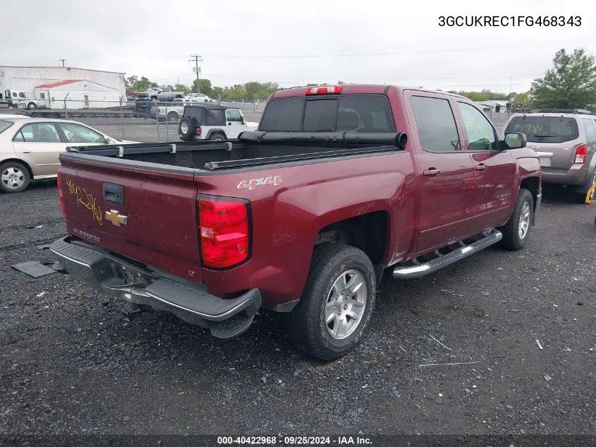 2015 Chevrolet Silverado 1500 1Lt VIN: 3GCUKREC1FG468343 Lot: 40422968