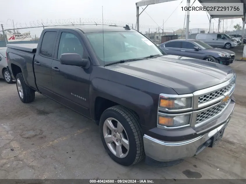 2015 Chevrolet Silverado 1500 1Lt VIN: 1GCRCREC2FZ291756 Lot: 40424580