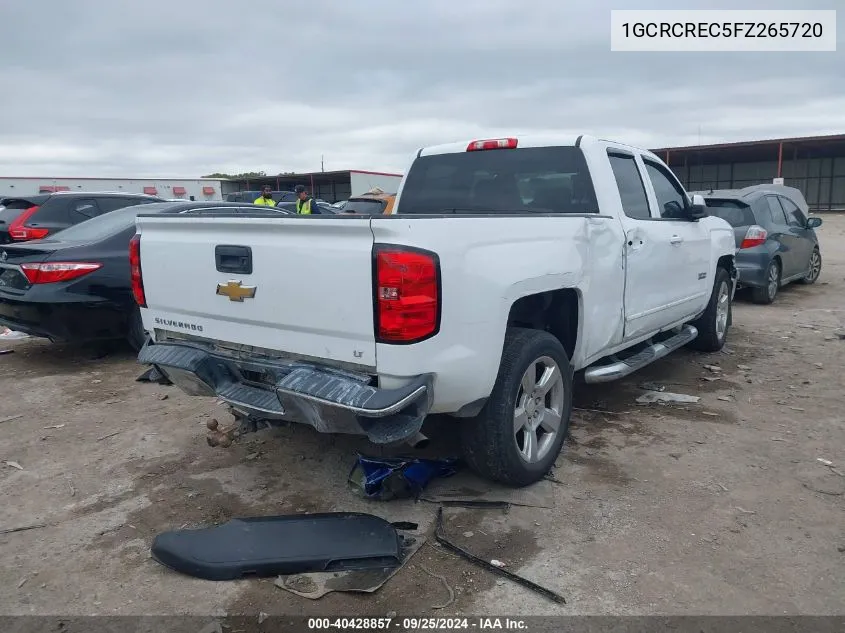 2015 Chevrolet Silverado 1500 1Lt VIN: 1GCRCREC5FZ265720 Lot: 40428857