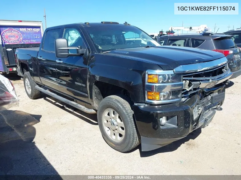 2015 Chevrolet Silverado 2500Hd Ltz VIN: 1GC1KWE82FF115074 Lot: 40433335