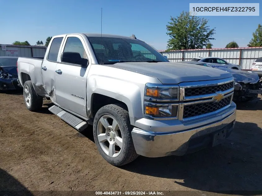 2015 Chevrolet Silverado 1500 Ls VIN: 1GCRCPEH4FZ322795 Lot: 40434731