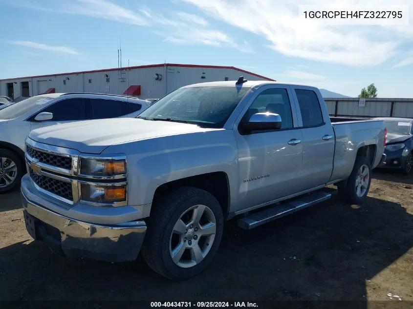 2015 Chevrolet Silverado 1500 Ls VIN: 1GCRCPEH4FZ322795 Lot: 40434731